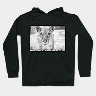 Lion Starring Photography Hoodie